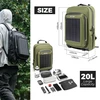 Rockbros Saulės Įkrovimo Kuprinė 20l su 14w Panelė, Usb