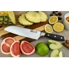 Rockingham Forge Rf9100 Series Rf-9107 Santoku peilis su 7" nerūdijančio plieno ašmenimis - juoda kniedyta Micarta rankena, japoniškas peilis