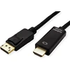 Roline Displayport Dp kabelis Uhdtv, Slim, St/st, juodas, 3 m
