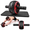 Rolleris treniruotėms, ratukas pilvo raumenims stiprinti, abs ab wheel platus ratas