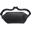 Rolmzjx crossbody krepšys vyrams, neperšlampamas krepšys per petį su 4 užtrauktukais vyrams ir moterims, kelioninis krepšys sportui, treniruoklių salei, treniruotėms, kelionėms, darbui, važinėjimui į darbą, juodas, minimalistinis