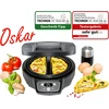 Vaflinė Rommelsbacher Omelett Chef Om 950, korpusas "cool touch", itin gili kepimo skarda 2 omletams, nelipni danga, 20 min. laikmatis, led ekranas, indikatoriaus lemputės, apsaugos nuo perpildymo kanalas, 950 W
