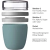 Rosti Mepal Mepal Lunchpot Foldable Spoon Ellipse rinkinys - Nordic Mėlyna - praktiškas grūdų puodelis ir konteineris maisto transportavimui