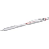 Rotring 600 0.7 mechaninis pieštukas, sidabrinis, su hb 0.7 papildymo pakuote ir trintuku tikky 30