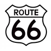 Route 66 lipdukas automobiliui