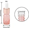 Rowiz 25 x 5ml rožinio aukso buteliukai su lašintuvu kvepalams, aromaterapijai, kosmetikos konteineriai eteriniams aliejams, mini buteliukai su lašintuvu su rožinio aukso metaliniu dangteliu