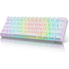Royal Kludge Rk61 60% Mechaninė Rgb Belaidė Žaidimų Klaviatūra, Balta