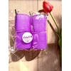 Rulonai su lipduku 50mm, 4 vnt. violetiniai + 2 metaliniai segtukai