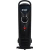 Russell Hobbs Rhofr3001 650w alyva užpildytas nešiojamas elektrinis šildytuvas 5 sekcijos juodas reguliuojamas termostatas apsauginis išjungimas 10m² kambario dydis
