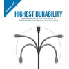Sabrent 6 vnt. 30 cm Micro Usb kabeliai, greitas įkrovimas ir duomenų sinchronizavimas