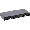 Šakotuvas Inline® Skydelis Cat.6a 0.5he 8-way Stalo / Sieninis Montavimas Juodas Ral9005