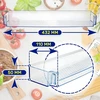 Šaldytuvo durelių lentyna 432 x 110 x 50 mm originalus kodas 4638020600 4638020100 4640550300, skirta Beko Monteral