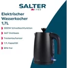 Salter Kuro elektrinis virdulys, 1.7 l, 3000 W greito virimo funkcija, be Bpa, apsauga nuo kalkių, automatinis išsijungimas, apsauga nuo įjungimo be vandens, 360° besisukantis pagrindas, vandens lygio indikatorius, 3000 W