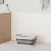 Sammart 42l sulankstomas plastikinis skalbinių krepšys - sulankstomas pop-up laikymo konteineris/organizuotojas - (pilkas, 1)