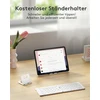 Samsers sulankstoma bluetooth klaviatūra - nešiojama belaidė klaviatūra su stovo laikikliu, itin plona, kišeninio dydžio, suderinama su išmaniaisiais telefonais, planšetiniais kompiuteriais, nešiojamaisiais kompiuteriais, Ios, Android, Windows, miela roži