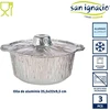 San Ignacio Kinvara Collection 3 aliumininių puodų rinkinys su mažu dangčiu