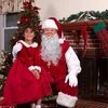 Santa barzda, 40 g santa barzdos perukas santa kaukė vyriškas kostiumas suaugusiųjų santa barzdos rinkinys kalėdinė barzda santa kostiumas balti aksesuarai, kalėdiniams aksesuarams (40 cm)