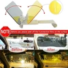 Sanwan automobilio saulės skydelio prailgintuvas diena naktis geltonas 180° reguliuojamas saulės skydelis nuo akinimo blokuojantis saulę nuimami automobilio priedai 320x140x2mm
