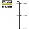 Sapim D-light 286mm stipinai (2.0-1.65-2.0mm), juodi