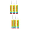 Saratoga Sil3004 universalus silikoninis hermetikas, atsparus pelėsiui, acetatinis skersinis susiejimas su patobulinta formule, 280 ml (6, skaidrus)