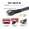 Sas 4.0 Sff-8654 8i į 8x Sata 100cm kabelis