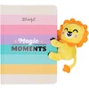 Sąsiuvinis A5 su pliušiniu liūtu "magic Moments"
