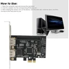 Sata Ide Pci Express 2 prievadų Pcie į Sata Esata Ide valdiklio adapterio plokštė, palaikanti Ata standžiuosius diskus, 3 Gb/s greitis