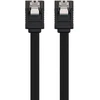 Sata Iii 6gbps duomenų perdavimo kabelis, 0.5m, juodas