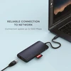 Satechi usb-c multiport adapteris v3, 8-in-1 usb-c dongle su 8k hdmi, 85w usb-c pd, 4 usb-c duomenų prievadais, ethernet, sd kortelių skaitytuvu, skirtas mac, windows, midnight