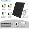 Saulės baterija, skirta ring kamerai, 5 w kameros saulės baterija, suderinama su ring stick up cam battery ir spotlight cam battery, su cilindriniu kištuku, ip65 atspari vandeniui, 3 m kabelis, 360° reguliuojamas laikiklis (2