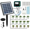 Saulės energija varoma automatinė laistymo sistema, automatinė laistymo sistema sodui su 12 laikmačio režimų + 15 m žarna sodui, balkonų augalams, lauko vazoniniams augalams (saulės energija)