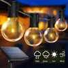 Saulės energija varoma sodo girlianda, saulės lemputės, 25 lemputės, balkonas, terasa, 3w led, 8m