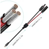 Saulės kištukas į Dc 8 mm, Dc7909 į saulės kabelį, saulės panelės kabelis, Dc adapteris, 16awg įkrovimo kabelis, atsparus vandeniui, suderinamas su Jackery Explorer 500 240 1000 Bluetti Eb70 Eb3a nešiojama energija