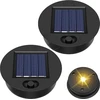 Saulės šviestuvų atsarginės dalys, 2 x 7 cm skersmens saulės šviestuvų viršutinė dalis su ryškiu led, saulės šviestuvų viršutinė dalis, saulės baterijų žibintas, atsarginė dalis saulės žibintui, saulės baterija