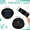 Saulės šviestuvų atsarginės dalys, 2 x 7 cm skersmens saulės šviestuvų viršutinė dalis su ryškiu led, saulės šviestuvų viršutinė dalis, saulės baterijų žibintas, atsarginė dalis saulės žibintui, saulės baterija