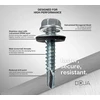Savisriegiai varžtai su antgalio galvute 6,3x25 mm, 100 vnt. + M10 lizdas