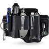 Sayram St1/st2 odinis multitool dėklas su raktų laikikliu, edc diržo organizatoriaus peilio dėklas, skirtas Leatherman įrankiams, žibintuvėliui, edc kišeninis organizatorius vyrams