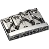 Schaller 3d-4 Bass Bridge - Nickel Flatmount Bridge elektrinei bosinei gitarai - 1 vnt.