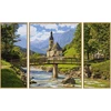 Schipper 609260839 paveikslas pagal skaičius – st. Sebastianas Ramsau – paveikslai suaugusiems, įskaitant teptuką ir akrilinius dažus, triptikas 50 x 80 cm