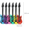 Schramm® 12 oro gitarų rinkinys, spalvingos, 100 cm, 6 spalvų, pripučiama oro gitara