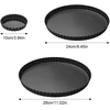 Sdflkae 3 quiche formų rinkinys 10/24/28 cm, tartaletės forma su iškeliamu pagrindu, plieninė apvali nelipni quiche kepimo forma, banguotas kraštas, vaisių pyrago forma, pyrago pagrindo kepimo forma quiche, tartaletėms, pyragams