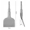 Sds-plus platus kaltas 75x165 mm, 25° išlenktas