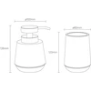 Sealskin Mood vonios aksesuarų rinkinys 380ml muilo dozatorius + stiklinė, žalia