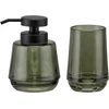 Sealskin Mood vonios aksesuarų rinkinys 380ml muilo dozatorius + stiklinė, žalia