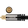 Sebson Toslink optinis kabelis 2 m skaitmeninis audio kabelis soundbar'ui, televizoriui, Hifi sistemoms, žaidimų konsolėms, namų kino sistemoms
