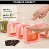 Segbeauty dozatorius su pompa, 4 vnt., 500 ml dušo želė dozatorius, indų ploviklio dozatorius, plastikinis muilo dozatorius, šampūno dozatorius, dušo želė talpykla, virtuvės kriauklės dozatorius su etiketėmis, muilas