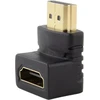 Seki hdmi kampinis adapteris 90° grand angled - hdmi male į hdmi female - 4k 3d 1080p full hd; paauksuoti kontaktai; kampinis adapteris; kampinis kištukas