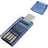 Seminer Micro Sd kortelių skaitytuvas, Seminer usb c usb a micro sd kortelių skaitytuvas otg adapteris type-c atminties kortelių skaitytuvas, skirtas tf, micro sd, micro sdxc, micro sdhc kortelėms, skirtas pc, galaxy, vaizdo registratoriui (mėlynas)
