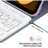 Sengbirch Ipad Mini 7 (a17pro) 8.3 colių 2024 Klaviatūros dėklas - prancūziška Azerty klaviatūra, nuimamas belaidis bluetooth klaviatūros dėklas, skirtas Ipad Mini 7 8.3 colių 2024, levandų spalvos