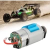 Šepetėlinis rc variklis, rc priedai, lengvas rc automobilio variklis, metalinis rc variklis skirtas wltoys 124010 rc automobiliui, profesionalus didelio greičio anglies variklis su 19 000 aps/min